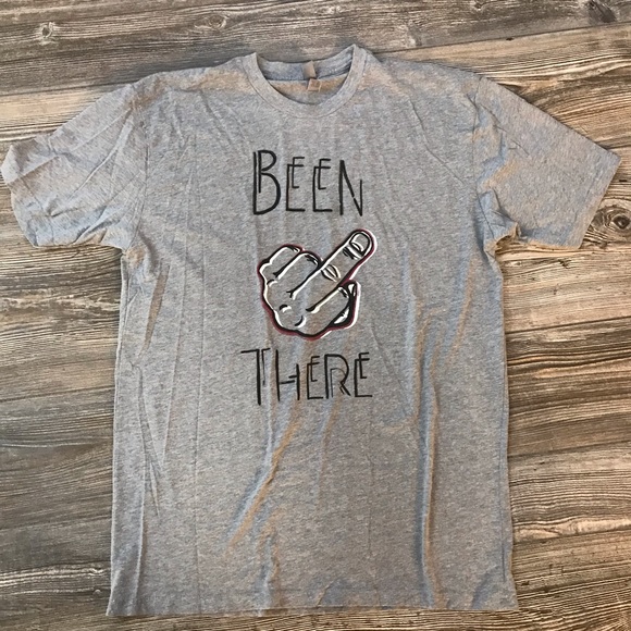 unknown Tops - Been There Middle Finger short sleeve tee